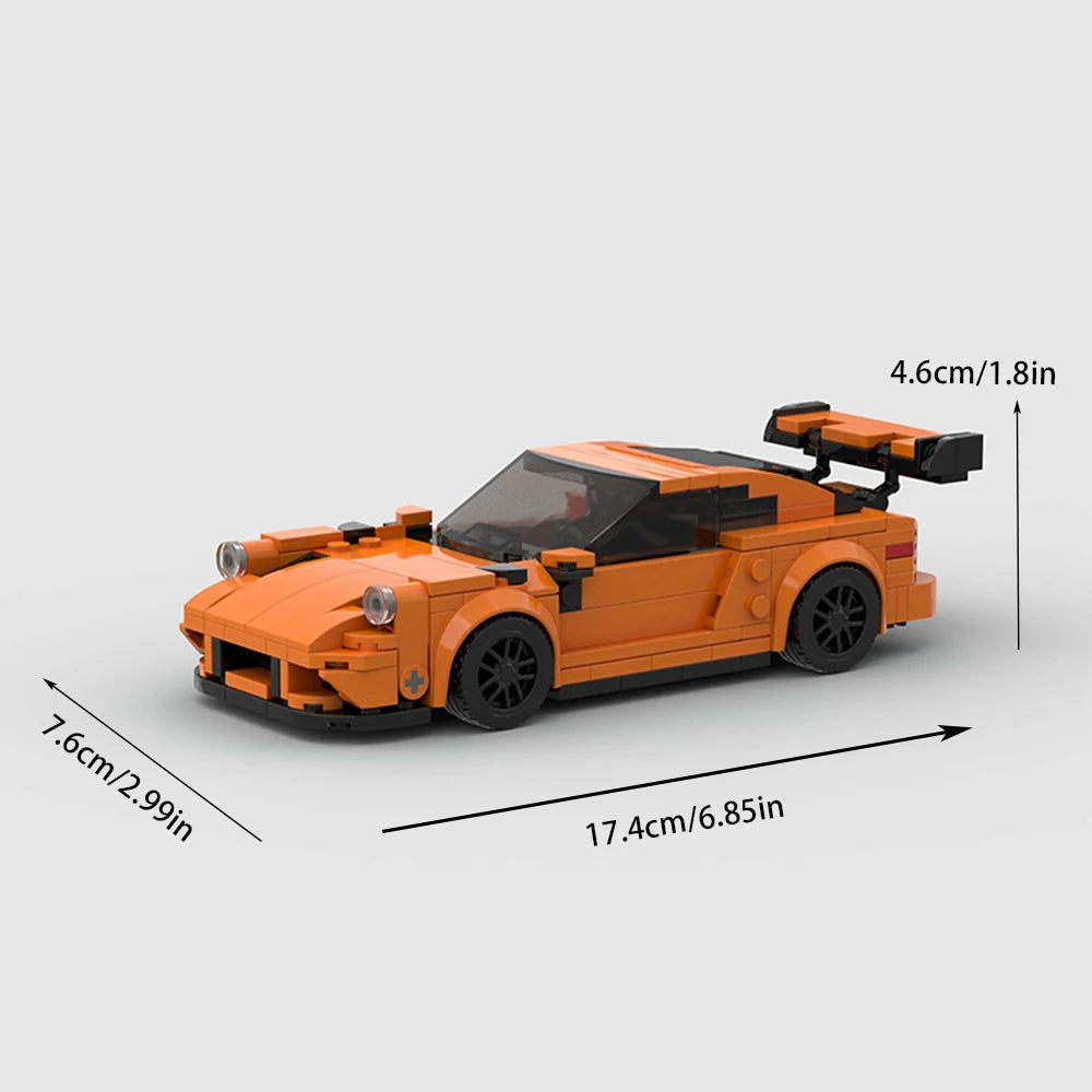 314 Pcs GT RS Moc MOC Speed Champions Building Blocks City Sports Racing Vehicle DIY Toys for Children Boy