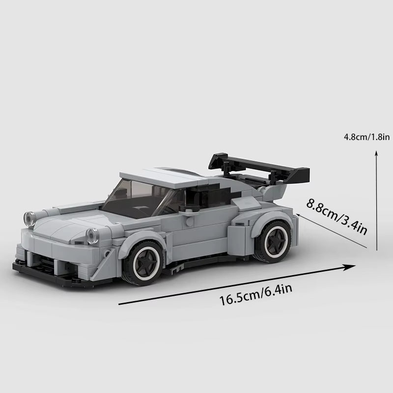 Moc RWB Wide Speed Champions Racer Cars City Sports Vehicle Building Blocks Creative Garage Toys Christmas Gift