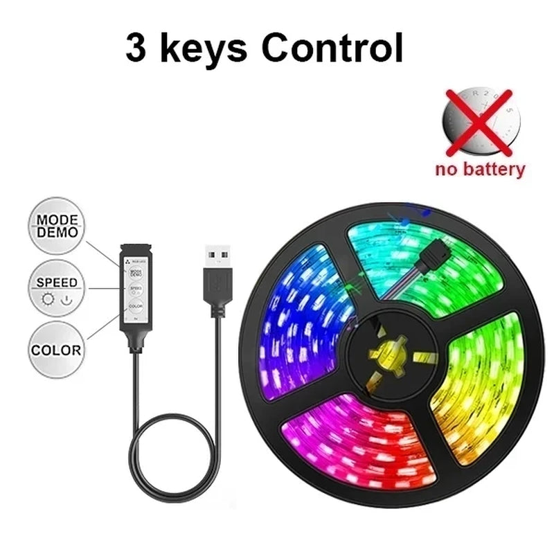 Led Strip Lights 5V Usb Wifi Rgb Tape 10 Meters Ice String Led Ribbon Gamer Room Decor Holiday Lighting Setup Gaming Accessories