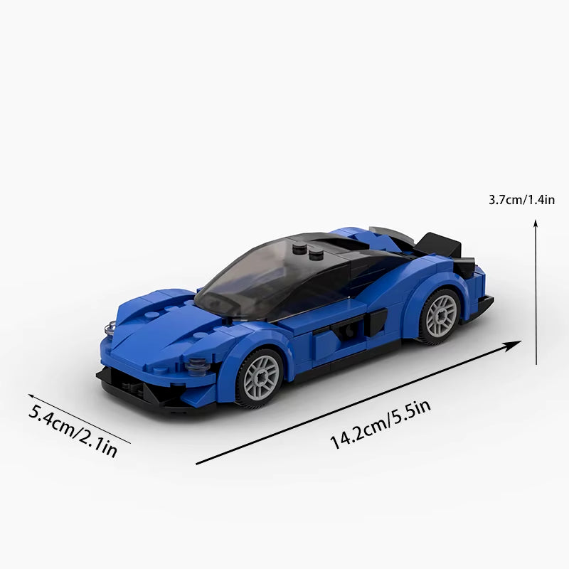 570S Moc Speed Champions Sports Racer Cars City Vehicle Building Blocks Creative Garage Toys Boys